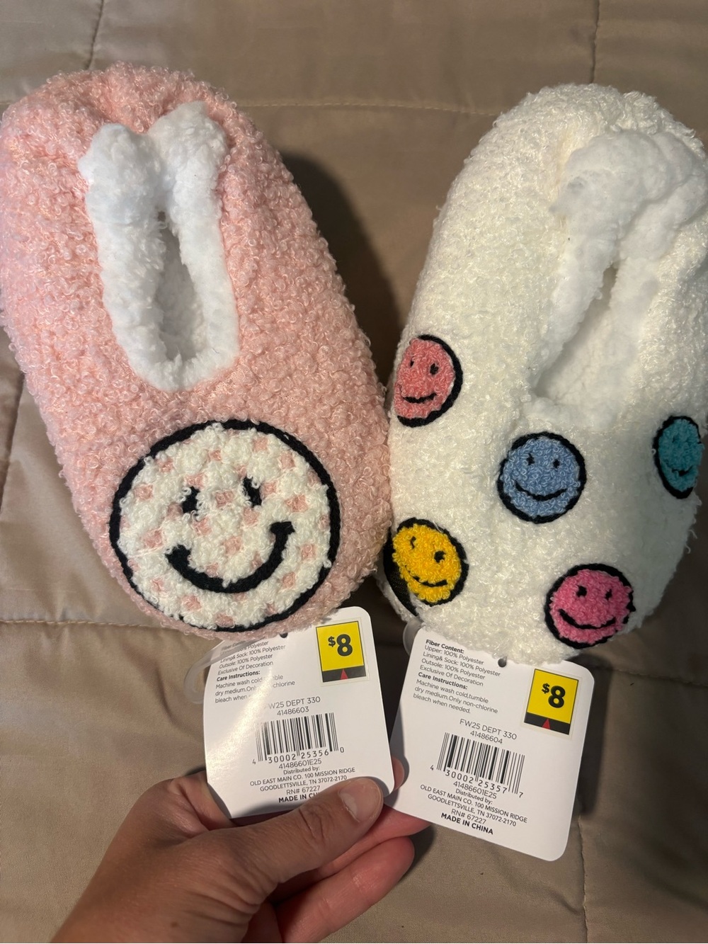 NWT Sock Slippers for Little Girl, Size 12/13 - Picture 3 of 3